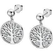 Lotus Paar Ohrstecker "Essentials - Baum des Lebens", silber (edelstahlfarben), Ohrringe, Damen, 14,5mm, Edelstahl, Paar Ohrstecker