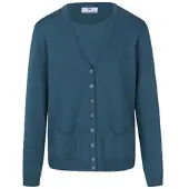 Peter Hahn Twinset aus 100% Schurwolle-Pure Tasmanian Wool blau, 40
