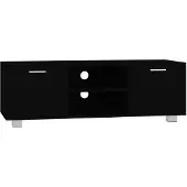 The Living Store TV-Schrank Schwarz 120x40,5x35 cm Holzwerkstoff
