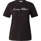 Tommy Hilfiger T-Shirt Script WW0WW43459 Schwarz Regular Fit 42