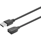 VivoLink PROUSBAAF15, 15 m, USB A, USB A, USB 2.0, Schwarz