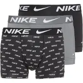 Nike Herren Boxer Shorts, 3er Pack - Trunks, Dri-Fit Micro, Logobund