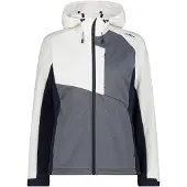 CMP Damen Softshelljacke WOMAN JACKET FIX HOOD 34A3086-20NS 36 - B. Blue-Bianco - 36