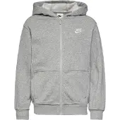 Nike - Kid's NSW Club FT Hooded Full ZIP L/S LBR - Zip-Hoodie Gr M grau