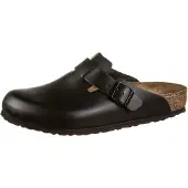 Birkenstock - Boston Natural Leather - Sandalen Gr 41 - Regular schwarz