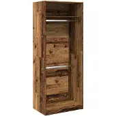 vidaXL Kleiderschrank Altholz-Optik 80x50x200 cm Holzwerkstoff