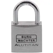 Burg wachter Zylinder-Vorhangschloss DUO 770 Alutitan - 5,0 / 51 / 16