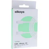Alkaya Speed Flex Datenkabel Silikon 15W, 1m weiss