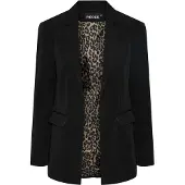 Pieces Pcbozzy Leoprint Blazer | Schwarz | M