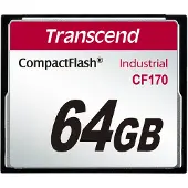 Transcend 64GB CF, 64 GB, Kompaktflash, 89,20 MB/s, 61,27 MB/s, Schwarz