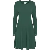 Y.A.S Strickkleid "YASBECCO" mit Spitze am Ärmelsaum