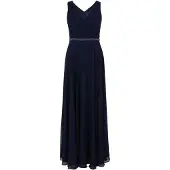 Vera Mont Abendkleid mit Plissee in Night Sky | Gr.: 50