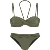 LASCANA Bügel-Bandeau-Bikini, mit verschiedenen Trägervarianten