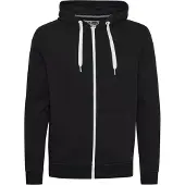 !Solid Kapuzensweatjacke SOLID "Kapuzensweatjacke SDOlli", Herren, Gr. XL, schwarz, Obermaterial: 80% Polyester PES. 20% Baumwolle CO., Sweatjacken Kapuzensweatjacke