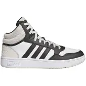Adidas Sneaker SPORTSWEAR "HOOPS 3.0 MID", Herren, Gr. 44, weiß (cloud weiß, core schwarz, orbit grau), Synthetik, Textil, Schuhe Sneaker