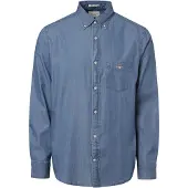 Gant Reg Indigo Bd Langarmhemd