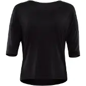 Winshape 3/4-Arm-Shirt "BAMS001", Damen, Gr. S, schwarz, 95% Viskose, 5% Elasthan, U-Boot-Ausschnitt, Shirts 3/4-Arm-Shirt, Seidig weiches Bambusgewebe