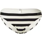 Marc O'Polo Bikini-Hose "Classic Stripes", Damen, Gr. XS, N-Gr, schwarz-weiß (schwarz, weiß), Elasthan, Polyamid, längsgestreift, Badehosen Bikini-Hose, mit kleinem Logoschirftzug