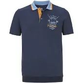 Jan Vanderstorm Poloshirt "Poloshirt ORVAR", Herren, Gr. 5XL, blau (dunkelblau), Obermaterial: 100% Baumwolle CO., Shirts Poloshirt
