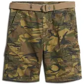 Superdry für Herren. M7110434A Cargo Shorts Heavy grün (28), Lässig, Camouflage, Baumwolle