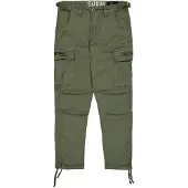 Alpha industries Cargohose "Squad Pant", Herren, Gr. 34, Normalgrößen, grün (schwarz olive), Obermaterial: 98% Baumwolle, 2% Elastan. Futter: 100% Baumwolle, Hosen Cargohose