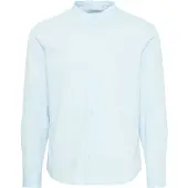 Casual Friday Langarmhemd "Langarmhemd CFAton", Herren, Gr. 3XL, N-Gr, blau (pale blau), Obermaterial: 97% Baumwolle CO. 3% Elasthan EL., Hemden Langarmhemd