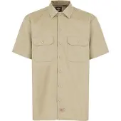 Dickies Kurzarm Hemdbluse WORK SHIRT SS REC KHAKI herren EU S