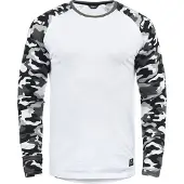 !Solid Rundhalsshirt SOLID "Rundhalsshirt SDCajus", Herren, Gr. 3XL, weiß (whi gre m), Obermaterial: 100% Baumwolle CO., Shirts Rundhalsshirt