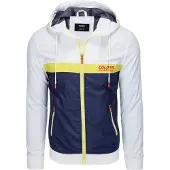 OMBRE Herren Jacke Übergangsjacke mit Kapuze Herbst Winter Reißverschluss Taschen 100% Polyester 3 Farben S-XXL, Dunkelblau M