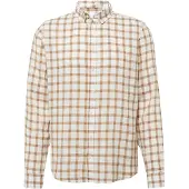 Casual Friday Langarmhemd "Langarmhemd CFAnton", Herren, Gr. XXL, N-Gr, beige (ecru), Obermaterial: 55% Leinen LI. 45% Baumwolle CO., Hemden Langarmhemd