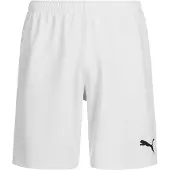Puma Unisex Kinder Teamrise Jr Shorts, White-Black, 140 EU