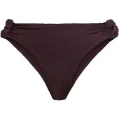LASCANA Bikini-Hose "Nele", Damen, Gr. 40, N-Gr, lila (aubergine), Polyamid, leicht glänzend, unifarben, Badehosen Bikini-Hose, mit glänzender Beschichtung