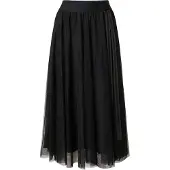JOOP! Tüllrock JOOP "Fridi", Damen, Gr. 44, schwarz, Tüll, Obermaterial: 100% Polyester, leicht transparent, unifarben, regular fit ca. Mitte Wade, Röcke Tüllrock, mit Unterrock