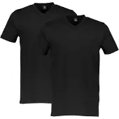 Lerros V-Shirt Spar-Set, 2 Stk. unifarben, 2-er Pack V-Shirt