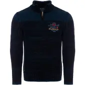 Carisma Strickpullover "Pullover", Herren, Gr. L, blau (navy), Obermaterial: 100% Polyacryl PAN., uni, regular fit, Pullover Strickpullover, Premium Strickpullover