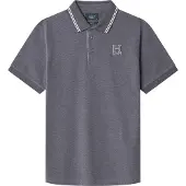 Hackett London für Herren. HM563381 Heritage H Poloshirt grau (XL), Lässig, Baumwolle, Kurzarm