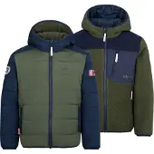 TROLLKIDS - Kid's Sandvika Turnover Jacket - Fleecejacke Gr 98 oliv/blau