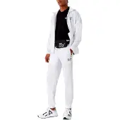 EA7 für Herren. 8NPV08_PN4HZ Tennis Pro Trainingsanzug weiß (XXS), Sportlich, Tennis/Padel, Multisport, Polyester, Langarm