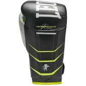 Leone1947 Revo Fluo Leder Künstliche Boxhandschuhe Schwarz 16 oz Schwarz 16 oz