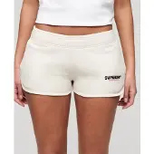 Superdry für Damen. W7110416A Sportswear Racer Shorts Off-White (XL), Weiß, Lässig, Baumwolle