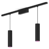 Philips Hue Perifo Basis-set Gerade Deckenleuchte Schwarz (2 Pendel)