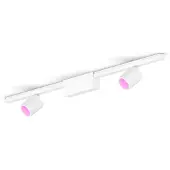 Philips Hue Perifo Basis-set Gerade Deckenleuchte Weiß (2 Spots)