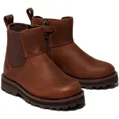 Timberland Unisex für Kinder. TB0A28NR9311 Courma Kid Mid braune Chelsea-Stiefeletten aus Leder (23), Wohnung, Reißverschluss, Lässig, Kinde