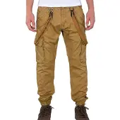 Alpha industries Cargohose "Utility Pant", Herren, Gr. 33, Normalgrößen, grün (khaki), Obermaterial: 98% Baumwolle, 2% Elastan. Futter: 100% Baumwolle, Hosen Cargohose