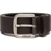 Replay Ledergürtel , Herren, Gr. 95, schwarz (schwarzbrwn), Rindsleder, Gürtel Ledergürtel