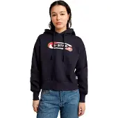 G-Star Old Skool Logo Loose Hoodie - Dunkelblau - Damen - M