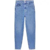 Tommy Hilfiger Tommy Jeans Damen Mom UH TPR Ch0130 Co Dw0dw19245 Konisch Zulaufend, Denim, 30W