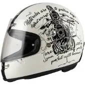 Nzi STREET TRACK 4 TANK BONE Integralhelm