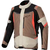 Alpinestars ST-1 wasserdichte Motorrad Textiljacke, khaki/schwarz, 3XL