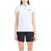 EA7 für Damen. 8NTF70_TJEMZ Polo Sport Ventus7 weiß (XXS), Sportlich, Multisport, Polyamid, Kurzarm
